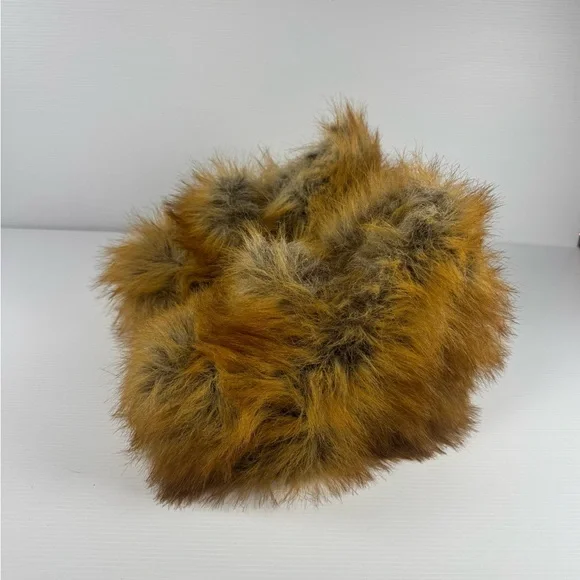 Azalea Wang Jaeke Foxfur Brown Faux Fur Boots Size 8 NIB - Picture 3 of 5